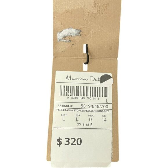 Massimo Dutti Womens Straight Skirt L Large Brown Suede Goatskin 5319/849 NWT - Picture 8 of 13